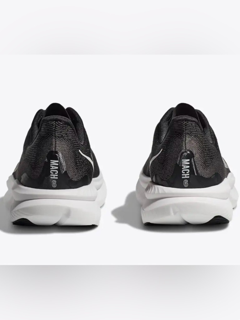 Hoka 🔥 Mach 6 Black White Shoes 1147790 BWHT Men’s Size 9.5 10 10.5 11 12 - Picture 6 of 11
